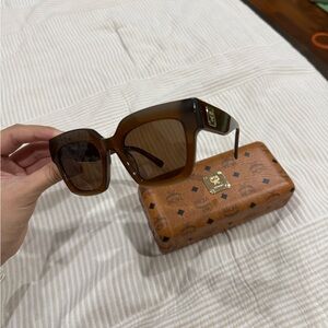 MCM Tortoise Shell Square Sunglasses